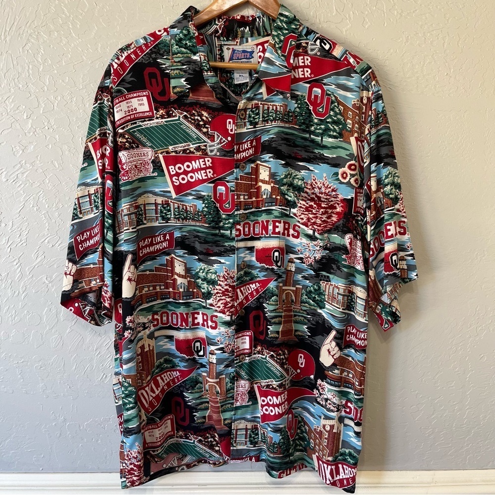 Reyn Spooner Sports OU Sooners Button Down Shirt